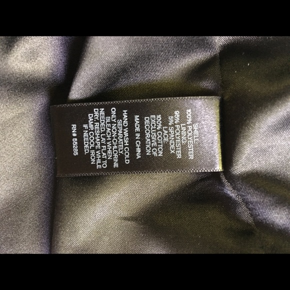 Express Black Dress with Bead and Sequin Neckline - Picture 8 of 8